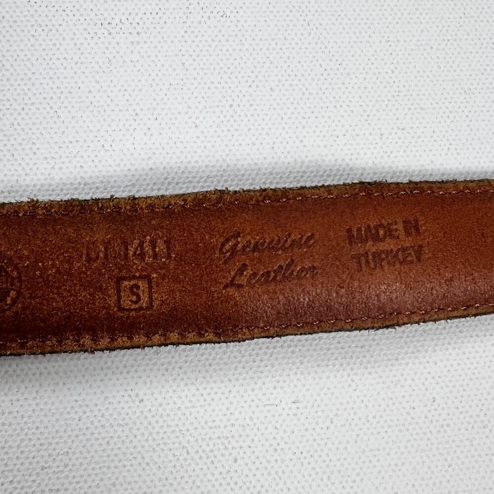 Fossil Leather Multicolor Patchwork Stitched Belt… - image 6